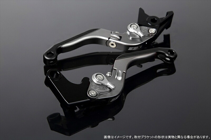 【5日前後で発送】 バイク用品 ハンドル エスエスケイ スピードラ SSKSPEEDRA アジャストレバー 可倒延長式 Mチタン Mシルバー Mブラック NINJA1000 17-18 Z1000 17-18 Z900RS LVGM028TM-SRBK 4580540609131 取
