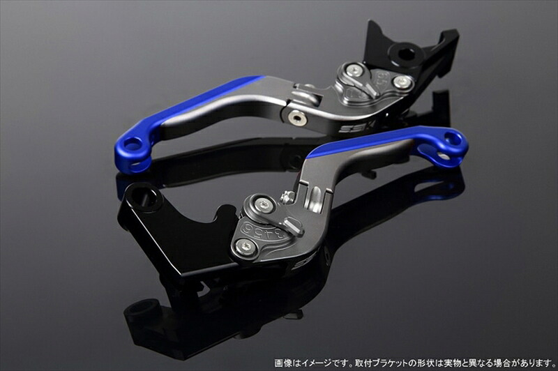 【5日前後で発送】 バイク用品 ハンドル エスエスケイ スピードラ SSKSPEEDRA アジャストレバー 可倒延長式 Mチタン Mチタン Mブルー NINJA1000 17-18 Z1000 17-18 Z900RS LVGM028TM-TMBE 4580540609322 取寄品