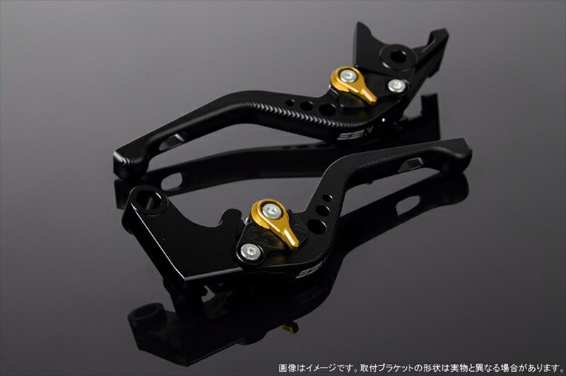 バイク用品 ハンドル エスエスケイ スピードラ SSKSPEEDRA アジャストレバー 3Dショート Mブラック Mゴールド NINJA1000 17-18 Z1000 17-18 Z900RS LVFM028BK-GD 4580540544401 取寄品 セー