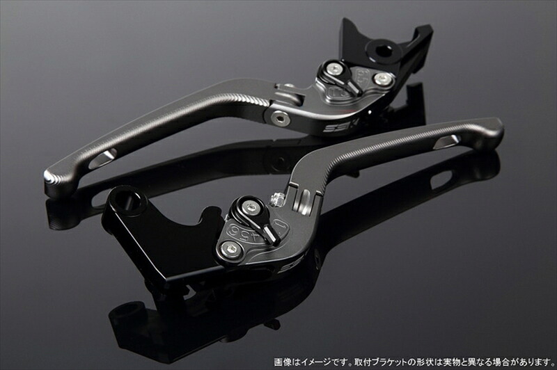 バイク用品 ハンドルエスエスケイ スピードラ SSKSPEEDRA アジャストレバー 3D可倒式 Mチタン Mブラック NINJA1000 17-2018 Z1000 17-18 Z900RSLVDM028TM-BK 4589995206476|バイク用品はとやグループ2号店