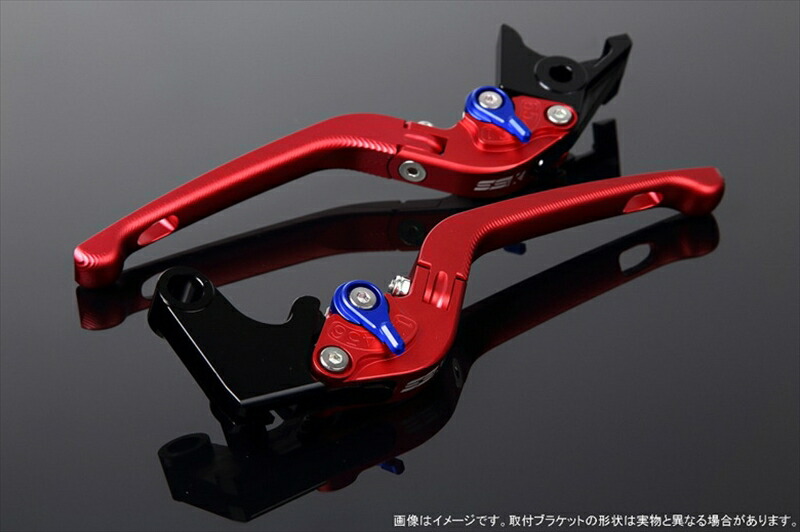 バイク用品 ハンドルエスエスケイ スピードラ SSKSPEEDRA アジャストレバー 3D可倒式 Mレッド Mブルー NINJA1000 17-2018 Z1000 17-18 Z900RSLVDM028RD-BE 4589995206599｜バイク用品はとやグループ2号店