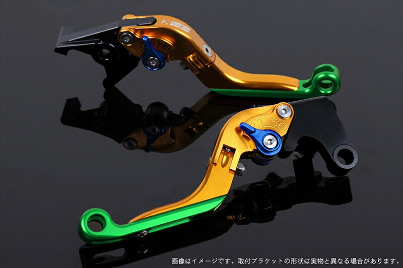 【5日前後で発送】 バイク用品 ハンドル エスエスケイ スピードラ SSKSPEEDRA アジャストレバー 可倒延長式 ゴールド ブルー グリーン NINJA1000 17-18 Z1000 17-18 Z900RS KA0407013-BEGN 4589995303212 取寄