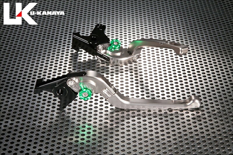 バイクパーツ ハンドル ユーカナヤ レバーセット Rタイプ TI/BK YA035-133-0706 4550255774615 MT-09 21(RN69J)
