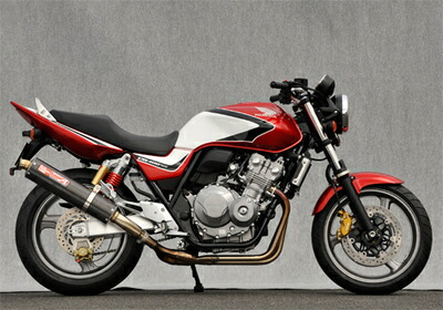 バイク用品 マフラー ヤマモトレーシング ヤマモト.R スリップオン カーボンサイレンサー CB400SF 08-13 10412-01NCB 4521717004359