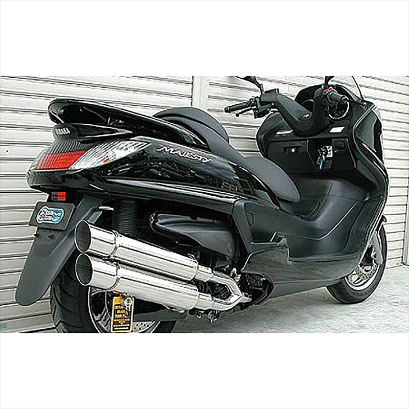 バイクパーツ マフラー ウイルズウィン スタイリッシュツインマフラー/ポッパー 122-14-03 4547424624130 GRANDMAJESTY250
