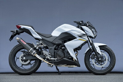 バイクパーツ YAMAMOTOレーシング ヤマモト.R ステン スリップオン カーボンサイレンサー Z250 13- 40253-01NCB 4521717300987