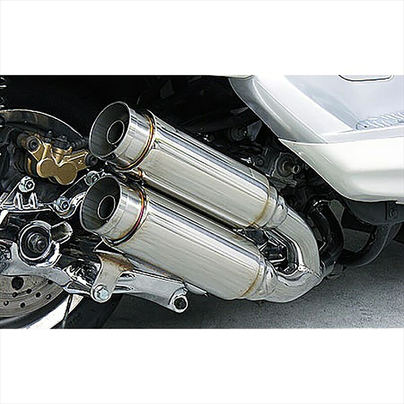 バイクパーツ マフラー ウイルズウィン アトミックツインマフラー/バズーカー 112-13-02 4547567450795 MAJESTY250(5GM/SJ)