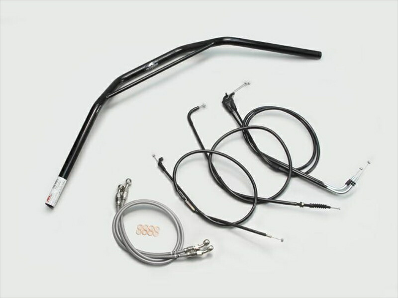 バイク用品 ハンドルハリケーン HURRICANE トラッカーHIGH ブリッジ付 ハンドルSETH303-031B 4936887205640取寄品｜バイク・バイク用品はとやグループ