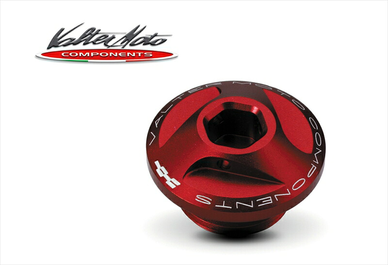 バイクパーツ 外装 VALTERMOTO COMPONENTS(バルターモトコンポーネンツ) オイルフィラーキャップ RED VMC-TOCX01T 4548664568604