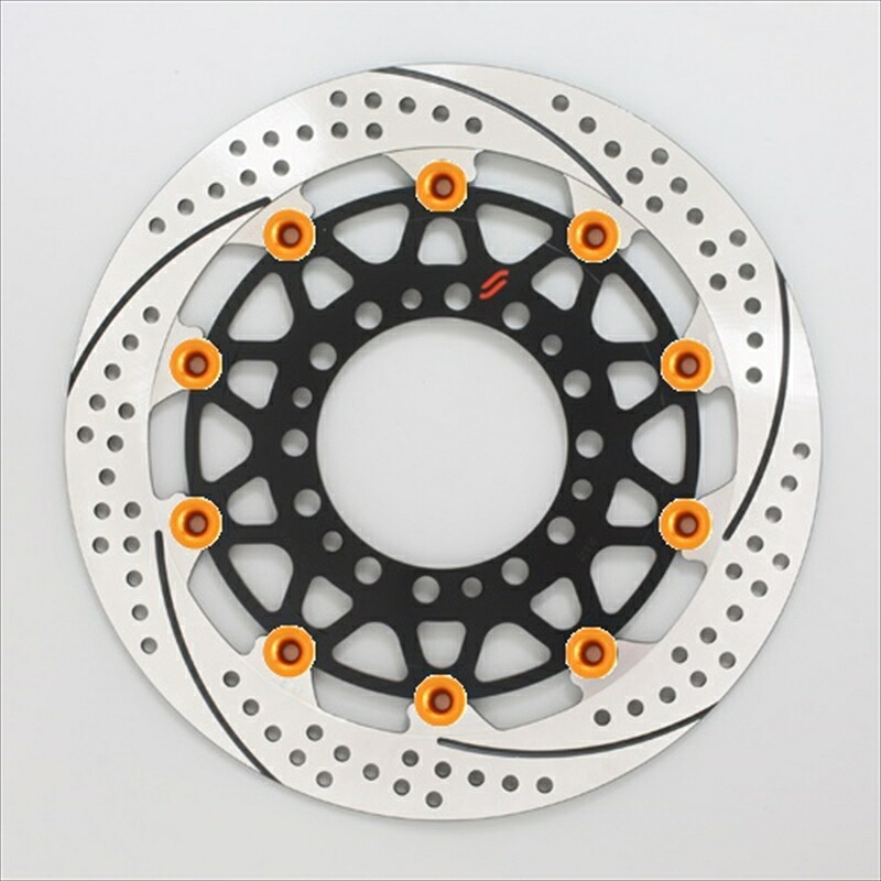 プレミアムR スリット&ホール L GSX-R1000 09-16 φ310 ピン:オレンジEM212WL-OR 4589719056530取寄品|バイク・バイク用品はとやグループ