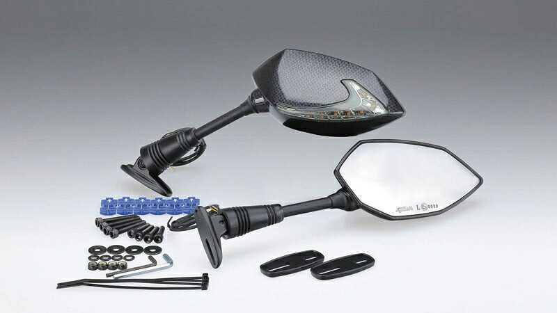 バイクパーツ ハンドルKIJIMA(キジマ) ミラー TECH06 カーボンルック203-80784934154133948｜バイク・バイク用品はとやグループ