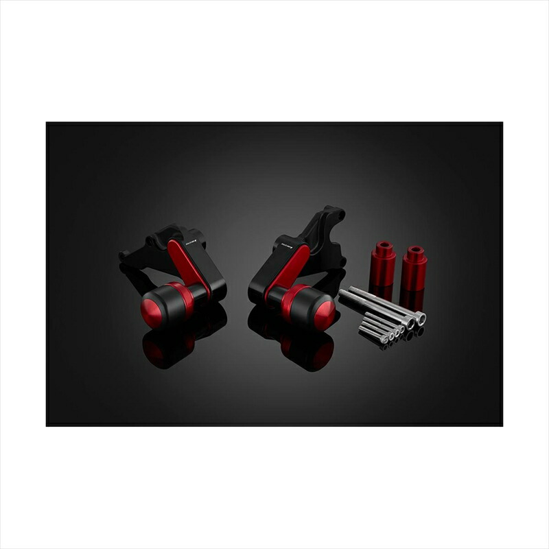 バイクパーツ バイカーズ BIKERS フレームガード 左右 レッド CBR650R/CB650R 21-24 H1004-RED 4550255640460