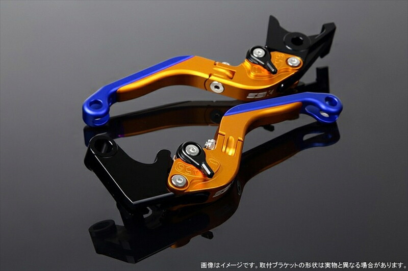 【5日前後で発送】 ハンドルエスエスケイ スピードラ アジャストレバー 可倒延長式 Mゴールド/Mブラック/MブルーZX-6R 07-17 ZX-10R 06-15LVGM027GD-BKBE 4580540607151取寄品｜バイク・バイク用品はとやグループ