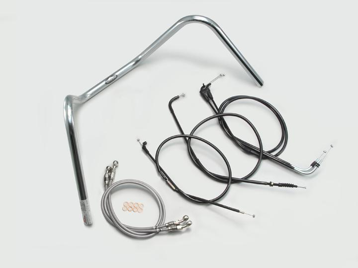 バイク用品 ハンドル ハリケーン HURRICANE ３００ドロップエンド ハンドルSET H303-014C 4936887976571 取寄品