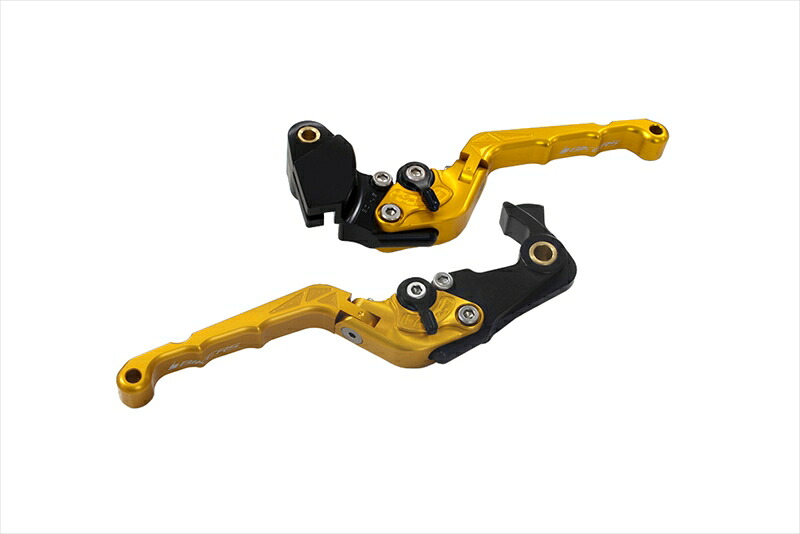 バイクパーツBIKERS(バイカーズ) レバーセット 可倒式 カーブタイプ ライトゴールドK0514-LGD4550255673284|バイク・バイク用品はとやグループ