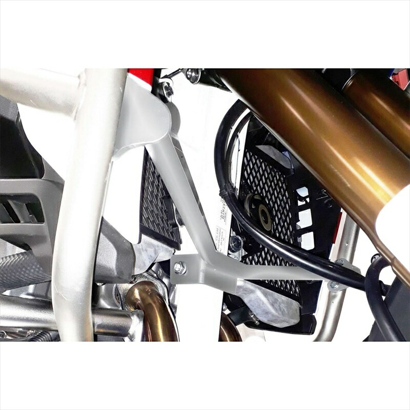 バイクパーツ HEPCO&BECKER(ヘプコアンドベッカー) 補強ブラケット シルバー 純正タンクガード用 42229510 00 09 4550255677282 CRF1000L AfricaTwin AdventureSports 18-19
