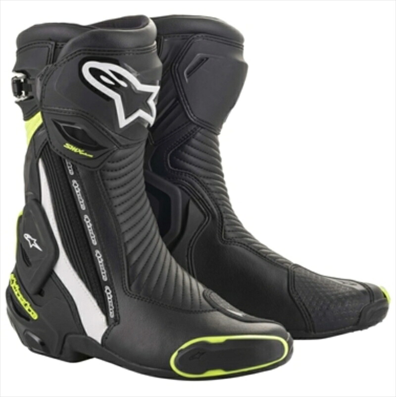 バイク用品 ウェアアルパインスター SMX PLUS V2 BOOT 125BK/WH/YLF 44 28.5 8033637962313 8033637962313取寄品|バイク・バイク用品はとやグループ