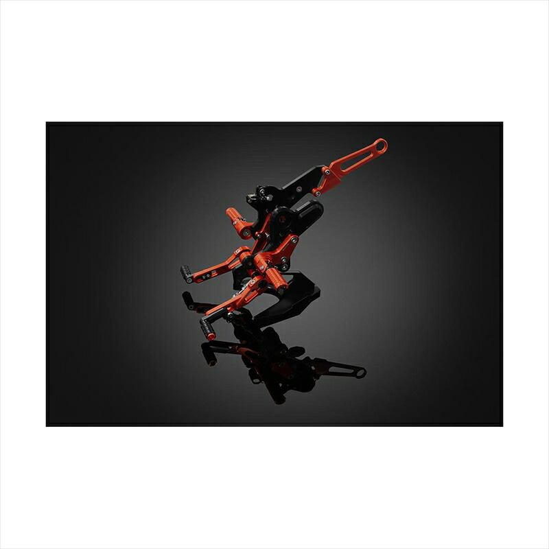 バイクパーツ BIKERS(バイカーズ) バックステップ オレンジ H0862-ORG 4550255678296 GROM 21-24
