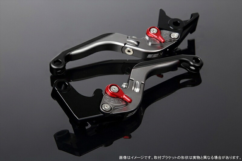 バイク用品 ハンドル エスエスケイ スピードラ アジャストレバー 可倒延長式 Mチタン/Mレッド/Mブラック GSX250R V-STROM250 RGV250γ VJ23A LVGM048TM-RDBK 4580540638742 取寄品