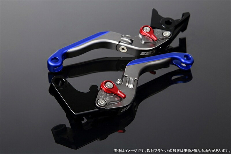 バイク用品 ハンドル エスエスケイ スピードラ アジャストレバー 可倒延長式 Mチタン/Mレッド/Mブルー GSX250R V-STROM250 RGV250γ VJ23A LVGM048TM-RDBE 4580540638797 取寄品