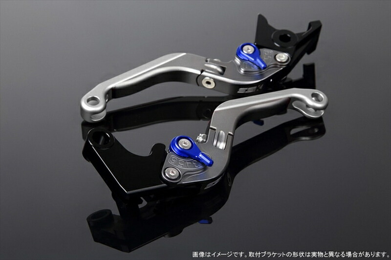 バイク用品 ハンドル エスエスケイ スピードラ アジャストレバー 可倒延長式 Mチタン/Mブルー/Mシルバー GSX250R V-STROM250 RGV250γ VJ23A LVGM048TM-BESR 4580540638827 取寄品