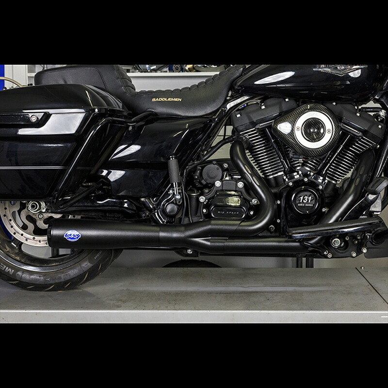 バイクパーツ エスアンドエスサイクル S＆S DAIMONDBACK 2-1 BLK M8 Touring 17-20 550-1028 4550255689971