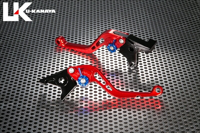 バイクパーツ U-KANAYA(ユーカナヤ) レバーセット STD/ショート RD/GN DU039-025-0205 4550255701604