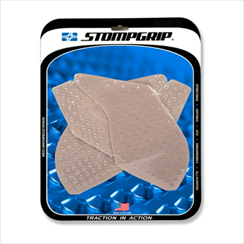 バイクパーツ STOMPGRIP(ストンプグリップ) トラクションパッドタンクキット クリア 55-10-0043C 4550255701987