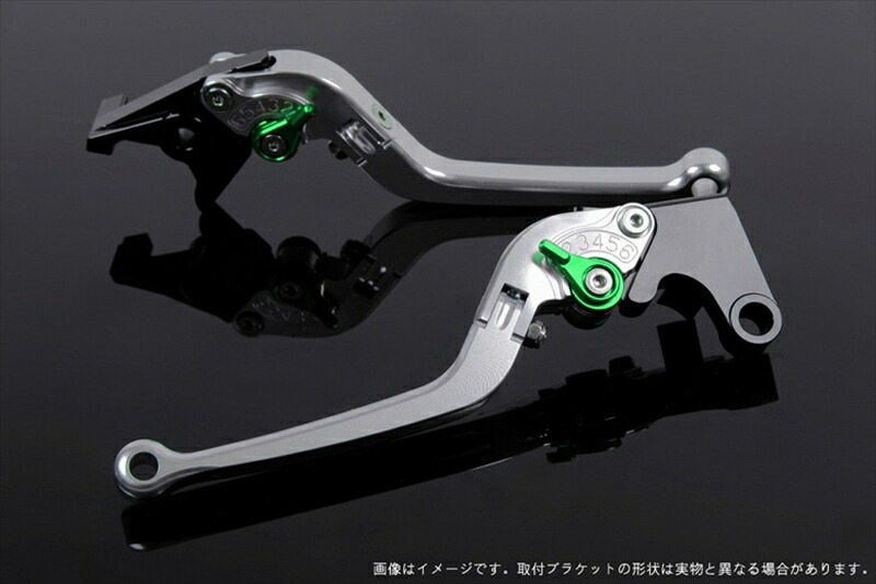 【5日前後で発送】 ハンドル エスエスケイ スピードラ アジャストレバー スタンダード可倒式 シルバー/グリーン 125/200/250/390DUKE KT0406389-GN 4589995360840 取寄品