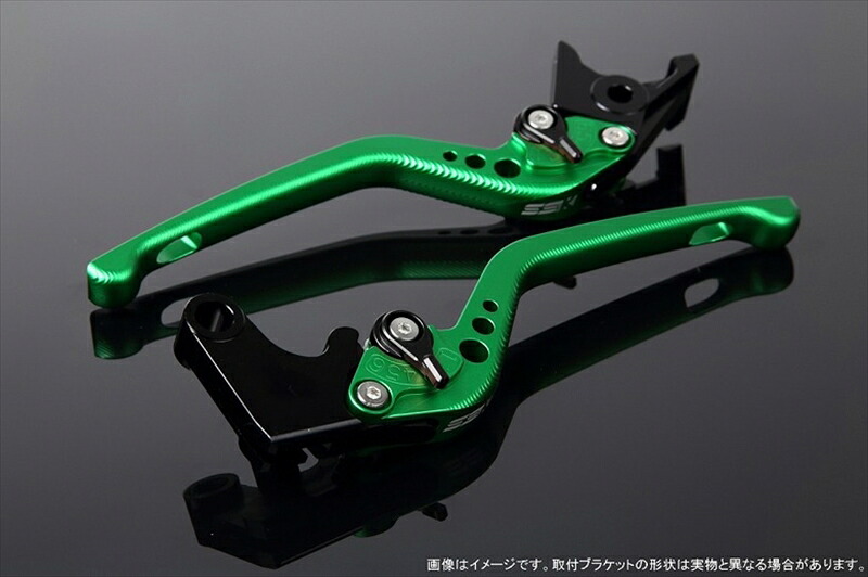 ハンドル アジャストレバー 3D ロング Mグリーン/Mブラック 125/200/250/390DUKE LVEM075GN-BK 4580540530596 取寄品