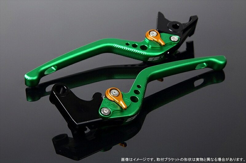 ハンドル アジャストレバー 3D ロング Mグリーン/Mゴールド 125/200/250/390DUKE LVEM075GN-GD 4580540530619 取寄品