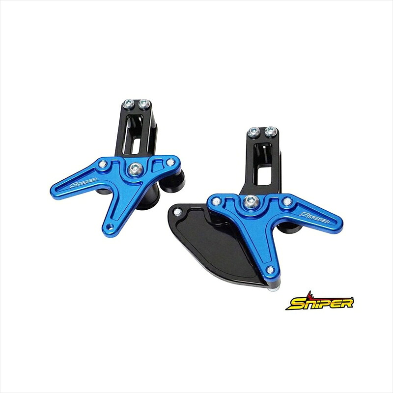 バイクパーツ メンテナンススナイパー レーシングスタンドフック 青SP0151BL 4589993475058スプロケットガード付 GROM JC92/ダックス125(22-) JB04｜バイク・バイク用品はとやグループ