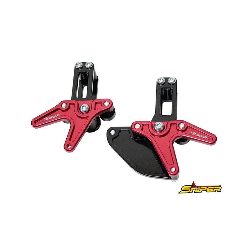 バイクパーツ メンテナンス スナイパー レーシングスタンドフック 赤 SP0151R 4589993475072 スプロケットガード付 GROM JC92/ダックス125(22-) JB04
