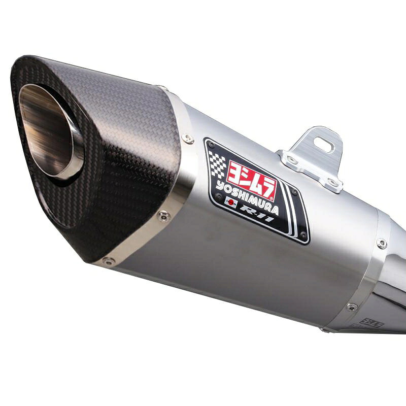 バイクパーツ マフラー ヨシムラ S/O R-11サイクロンカーボンエンド ST 110-196-5E80 4571463830184 GSX-S1000/F 15-20