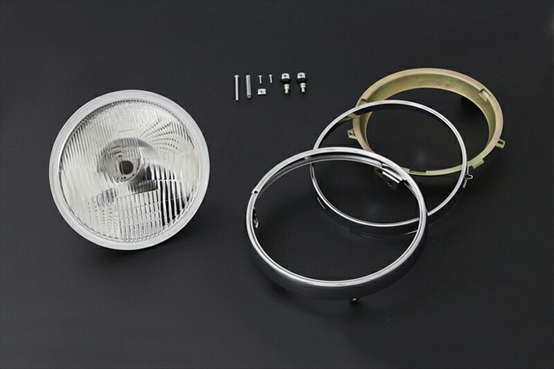 電装系 ヘッドライト コンベックス 旧カワサキ系リム付 71-0049 4548664156689 取寄品