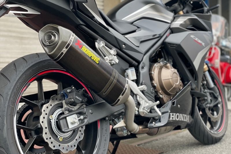 マフラー スリップオンライン カーボン JMCA CBR400R 1JPP 22 型式:8BL