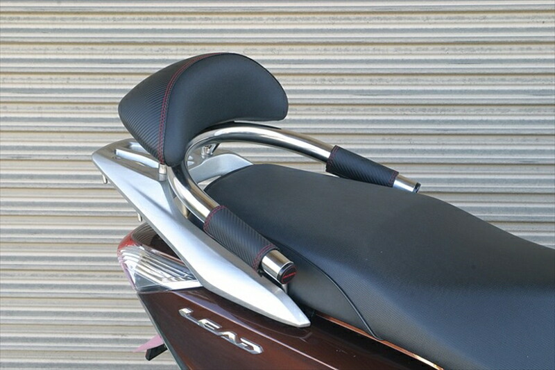 バイクパーツ 外装 アディオ バックレスト＆タンデムバー BK43101 4582437432105 リード125 -17 EBJ-JF45