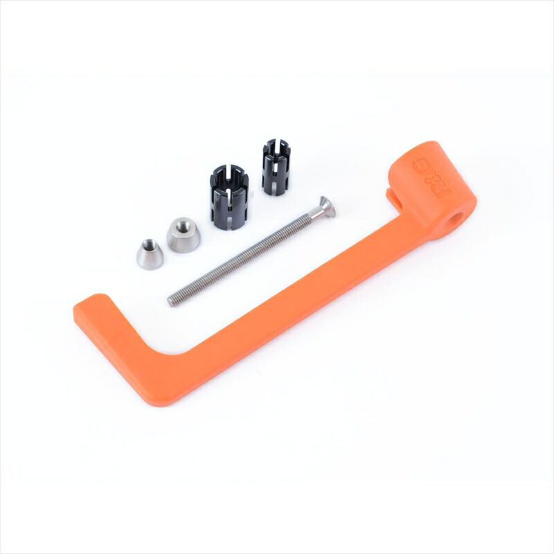 バイクパーツ ハンドル アールアンドジー モールド レバーガード オレンジ RG-MLG0035OR 4580779567929 19-21 internal dia hollow bars