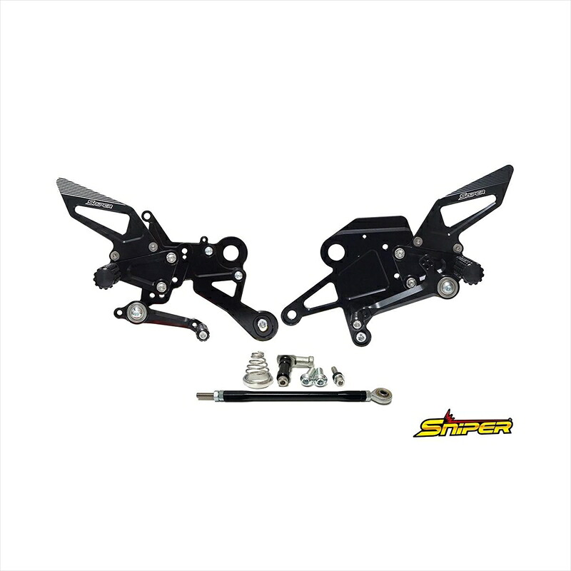 バイクパーツ ステップ スナイパー バックステップ 黒 SP0158BK 4589993475256 Z650RS NINJA650 Z650