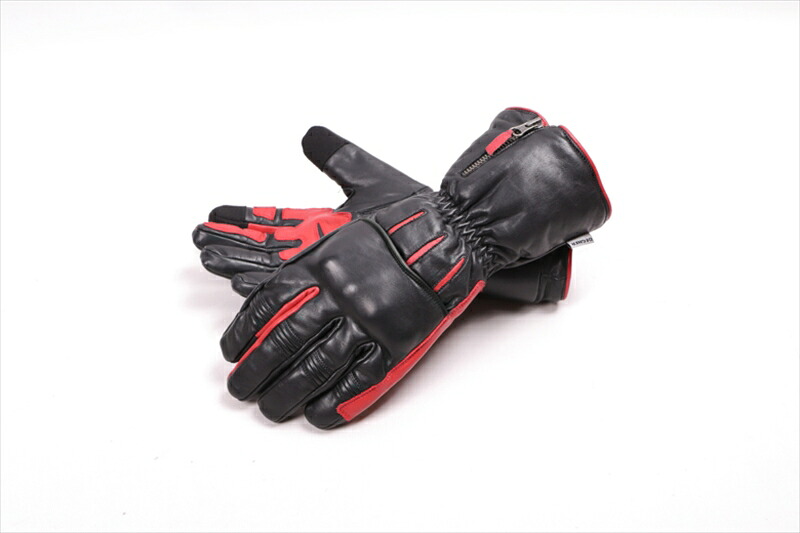 ウェア レザーグローブ ブラック-レッド #SWG-44 4524486100369取寄品｜バイク・バイク用品はとやグループ