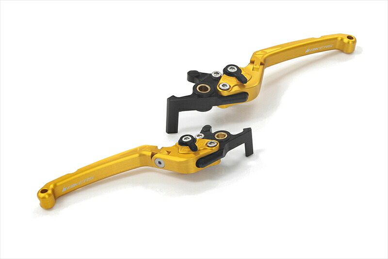 バイクパーツ BIKERS(バイカーズ) レバーセット 可倒式 フラットタイプ ライトゴールド H1010-LGD 4550255819231
