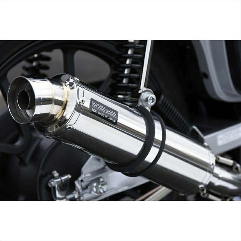 バイクパーツ マフラー ビームスモーターカンパニー R-EVOステンレスサイレンサーダウンタイプ G1008-53-108 4582285347422 CROSSCUB110 8BJ-JA60 政府認証