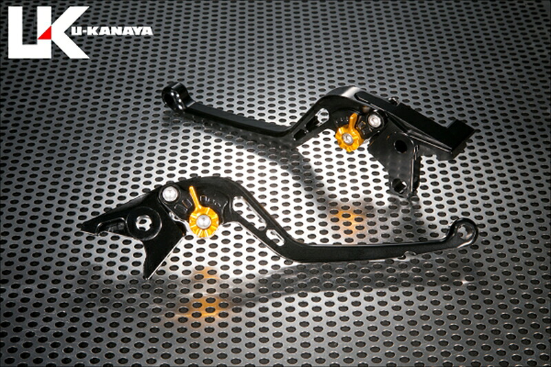 バイクパーツ U-KANAYA(ユーカナヤ) レバーセット STD/ロング BK/SV HO082-010-0101 4550255839772