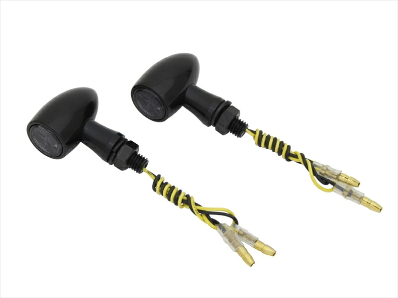 【5日前後で発送】 電装系 アルミMINIバレットLEDウインカー ブラックボディー/スモークレンズ 098098-06 4945716170271 取寄品