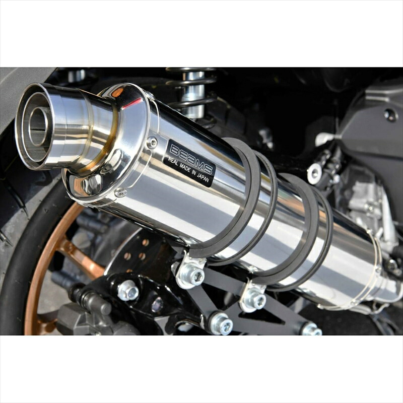 バイクパーツ マフラービームスモーターカンパニー R-EVO ステンレスサイレンサーG271-53-008 4582285348085N-MAX155 8BK-SG66J|バイク・バイク用品はとやグループ