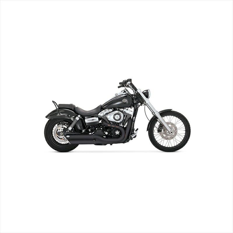 バイクパーツ マフラーバンスアンドハインズ TwinSlash ツインスラッシュ スリップオン ブラック マフラー1801-0407 4548664302901DYNA 08-16｜バイク・バイク用品はとやグループ
