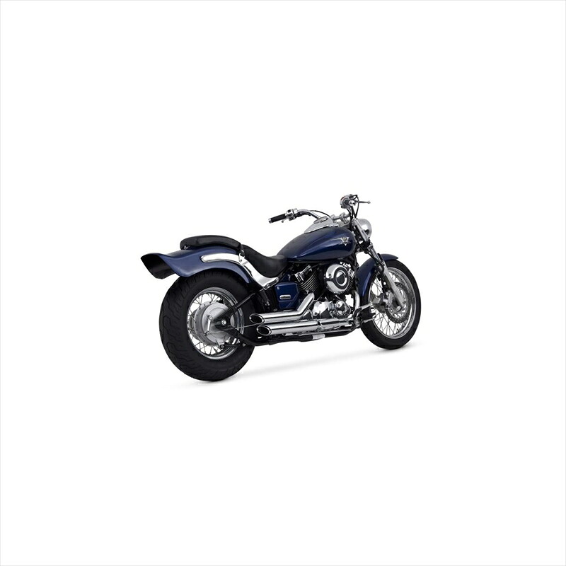 バイクパーツ マフラー バンスアンドハインズ ShortShots Staggered ショートショットスタッガード クローム マフラー 1810-0556 4548664304912 V STAR 650 (CALIFORNIA) 04-09