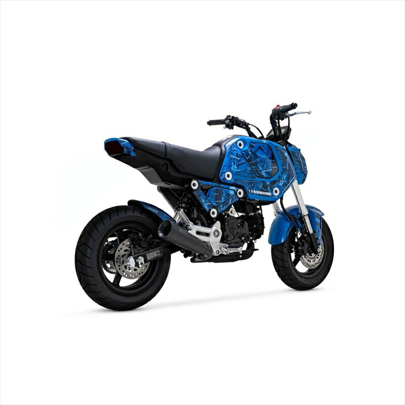 バイクパーツ マフラー バンスアンドハインズ Upsweep アップスウィープ スリップオン ブラック マフラー 1811-4224 4550255580148 MSX125/GROM 21-
