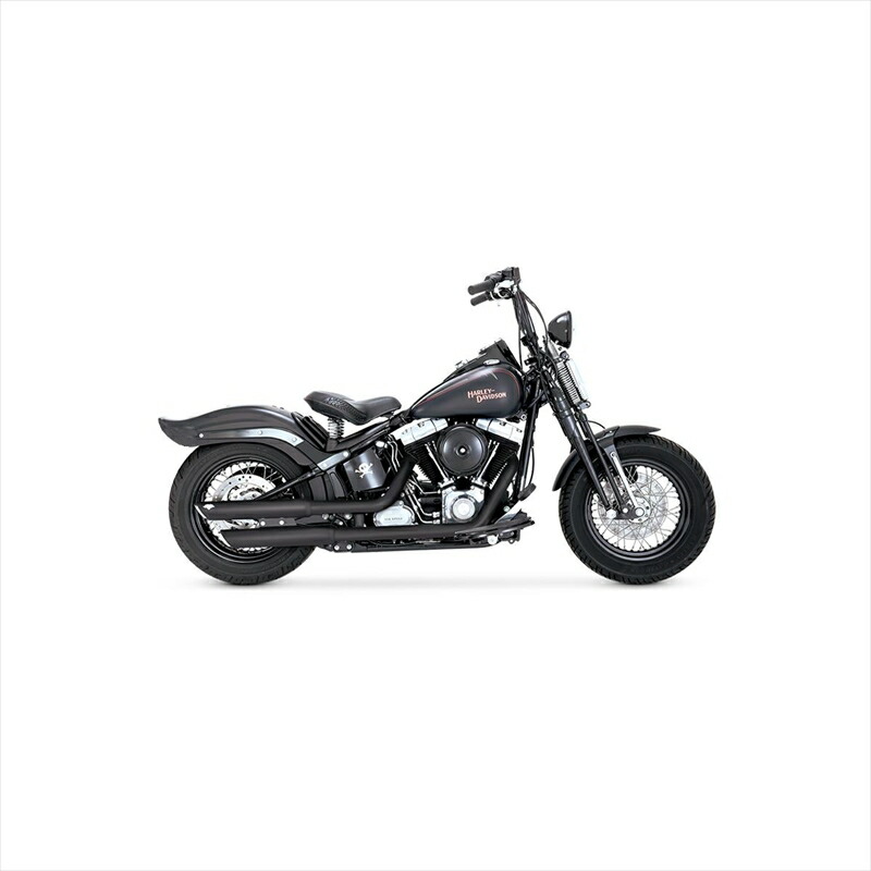 バイクパーツ マフラー バンスアンドハインズ TwinSlash PCX 3in Slip-on ツインスラッシュ 3インチ スリップオン ブラック マフラー 46341 4550255802820 SOFTAIL 07-17