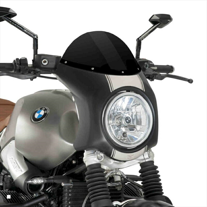 バイクパーツ 外装 プーチ レトロフェアリング ブラック/ブラック 9253N 4571415004830 R NINE T SCRAMBLER 16-20(RETRO FAIRING) BLACK